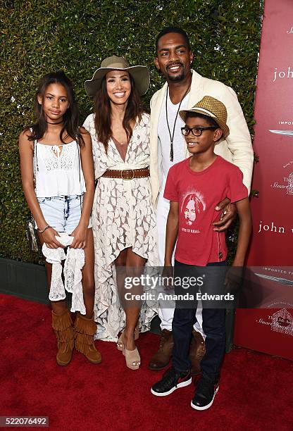 Bailey Ivory-Rose Bellamy, Kristen Bellamy, actor Bill Bellamy and Baron Bellamy arrive at the John Varvatos 13th Annual Stuart House Benefit...