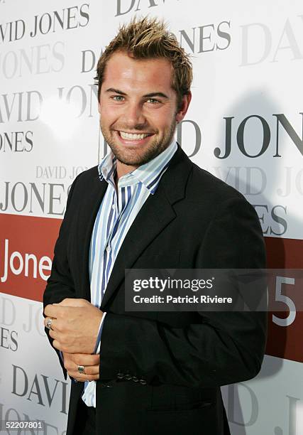 Actor Daniel MacPherson attends the David Jones Winter Collection Launch at the Town Hall February 16, 2005 in Sydney, Australia.