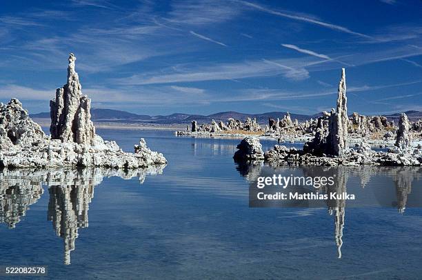 mono lake - calcita fotografías e imágenes de stock