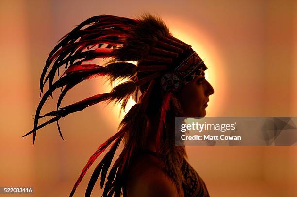 Music fan attends day 3 of the 2016 Coachella Valley Music And Arts Festival Weekend 1 at the Empire Polo Club on April 17, 2016 in Indio, California.