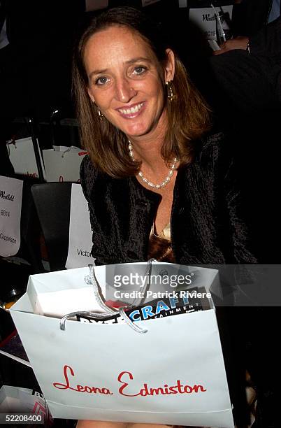 May 2004 - Jane Luedecke at a fashion parade for Leona Edmiston during the Mercedes Australian Fashion Week for Spring/Summer 2004 at the Wharf 3,...