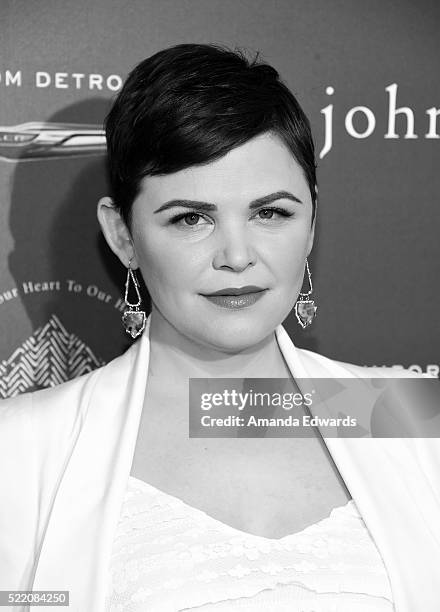 Actress Ginnifer Goodwin arrives at the John Varvatos 13th Annual Stuart House Benefit presented by Chrysler with kids' tent by Hasbro Studios at...