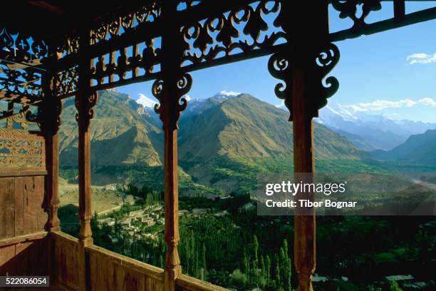 pakistan northern areas hunza baltit fort - pakistan monument stock pictures, royalty-free photos & images