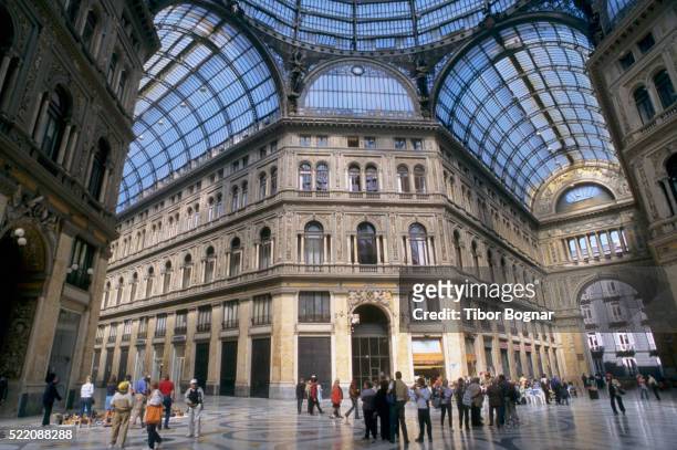 galerie umberto i in naples - galerie stock pictures, royalty-free photos & images