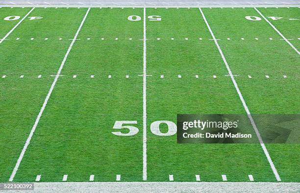 fifty yard line - yard line stock pictures, royalty-free photos & images