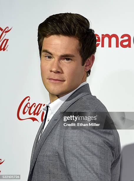 Actor/comedian Adam DeVine, one of the recipients of the Comedy Stars of the Year Award, attends the CinemaCon Big Screen Achievement Awards brought...