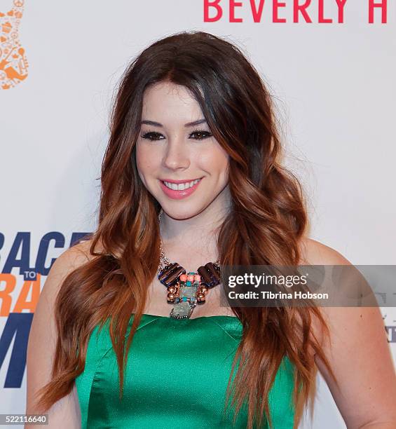 Jillian Rose Reed attends the 23rd annual Race to Erase MS Gala at The Beverly Hilton Hotel on April 15, 2016 in Beverly Hills, California.