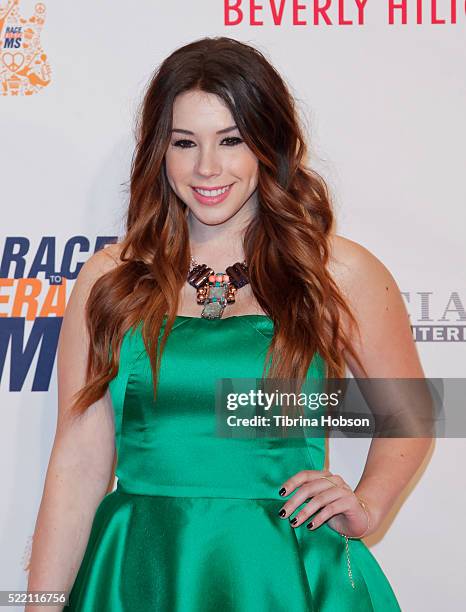 Jillian Rose Reed attends the 23rd annual Race to Erase MS Gala at The Beverly Hilton Hotel on April 15, 2016 in Beverly Hills, California.