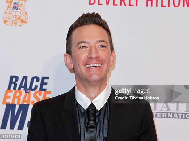 David Faustino attends the 23rd annual Race to Erase MS Gala at The Beverly Hilton Hotel on April 15, 2016 in Beverly Hills, California.