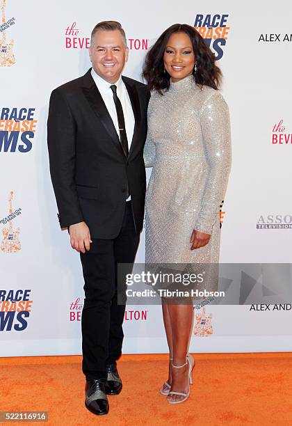 Ross Mathews and Garcelle Beauvais attend the 23rd annual Race to Erase MS Gala at The Beverly Hilton Hotel on April 15, 2016 in Beverly Hills,...