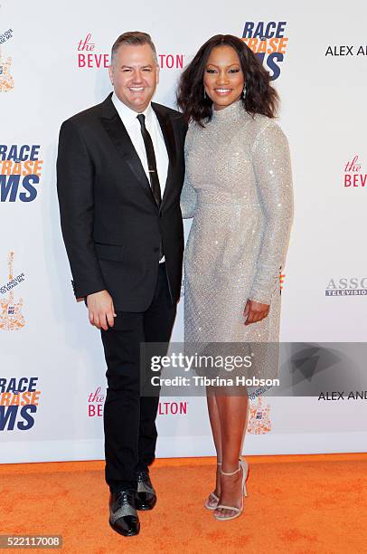 Ross Mathews and Garcelle Beauvais attend the 23rd annual Race to Erase MS Gala at The Beverly Hilton Hotel on April 15, 2016 in Beverly Hills,...