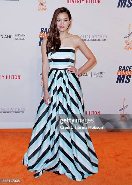 Megan Nicole attends the 23rd annual Race to Erase MS Gala at The Beverly Hilton Hotel on April 15, 2016 in Beverly Hills, California.