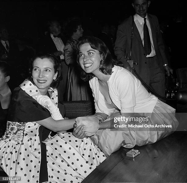 Gia Scala attends Federico Fellini cocktail party in Los Angeles,CA.