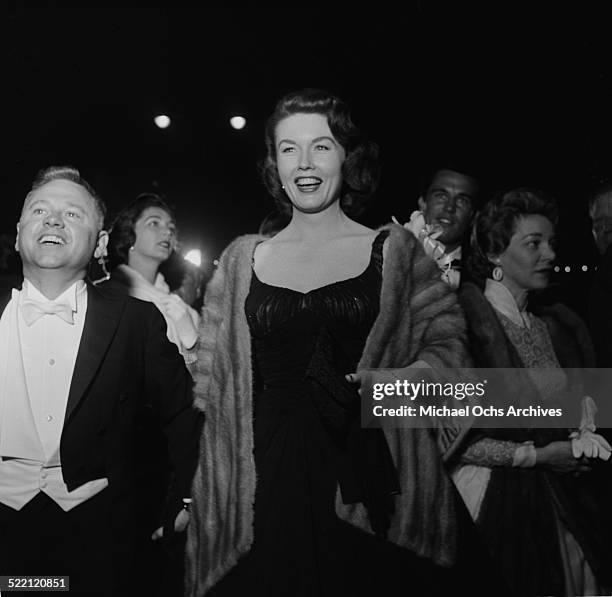 Actor Mickey Rooney and wife Elaine Devry arrive to an event in Los Angeles,CA.