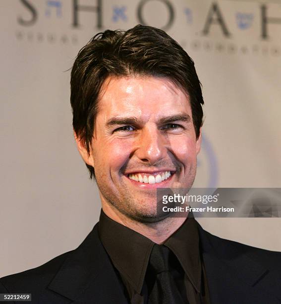 Actor Tom Cruise attends the 5th Annual Ambassadors for Humanity Dinner Honoring former President Bill Clinton to support the Survivors of the Shoah...