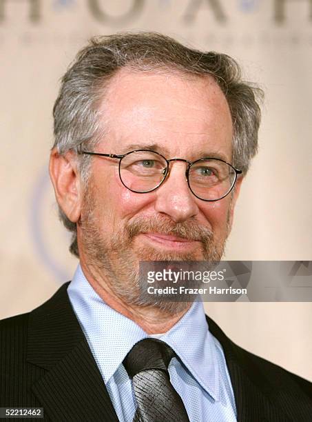 Director Steven Spielberg, attends the 5th Annual Ambassadors for Humanity Dinner Honoring former President Bill Clinton to support the Survivors of...