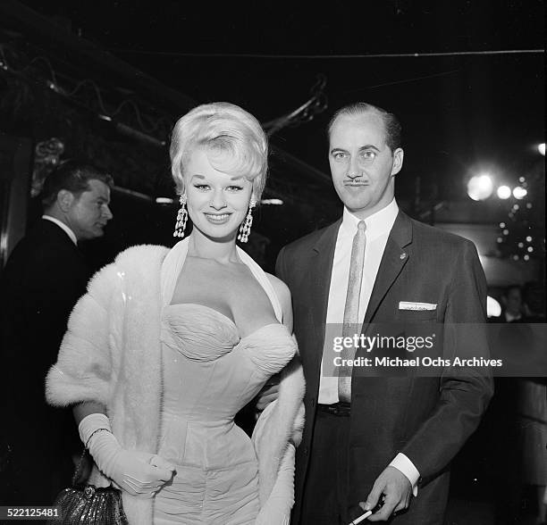 Sabrina aka Norma Ann Sykes and Bertl Unger attends an event in Los Angeles,CA.