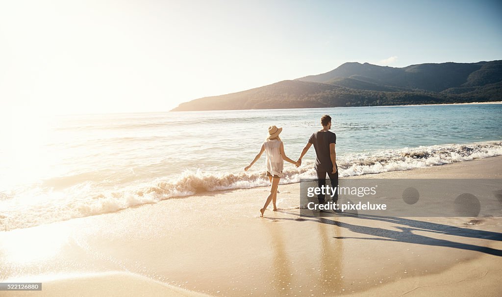 Treating themselves to a beachside vacation