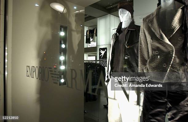 General view of the Emporio Armani and Angeleno Magazine shopping night to benefit Project Angel Food on February 17, 2005 at the Emporio Armani shop...