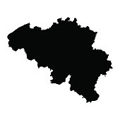 vector map of map of Belgium