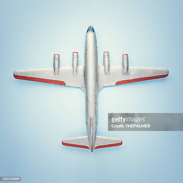 vintage passenger airplane - model airplane stock pictures, royalty-free photos & images