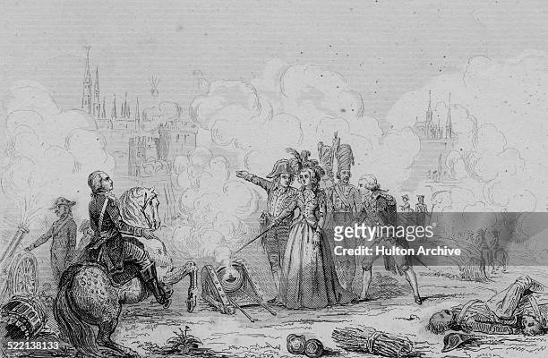 Marie Christine Antoinette, Archduchess of Austria is depicted as Austrian forces under the command of Duke Albert of Saxe-Teschen besiege the French...
