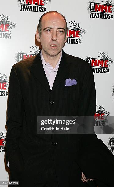 Mick Jones of The Clash arrives at The Shockwaves NME Awards 2005 at Hammersmith Palais on February 17, 2005 in London. The annual music awards sees...