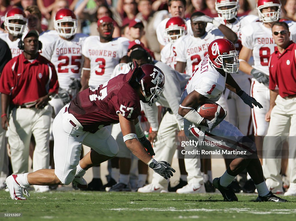 University of Oklahoma Sooners v Texas A&M Aggies