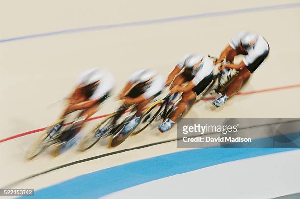 velodrome cycling race - streamline stock pictures, royalty-free photos & images