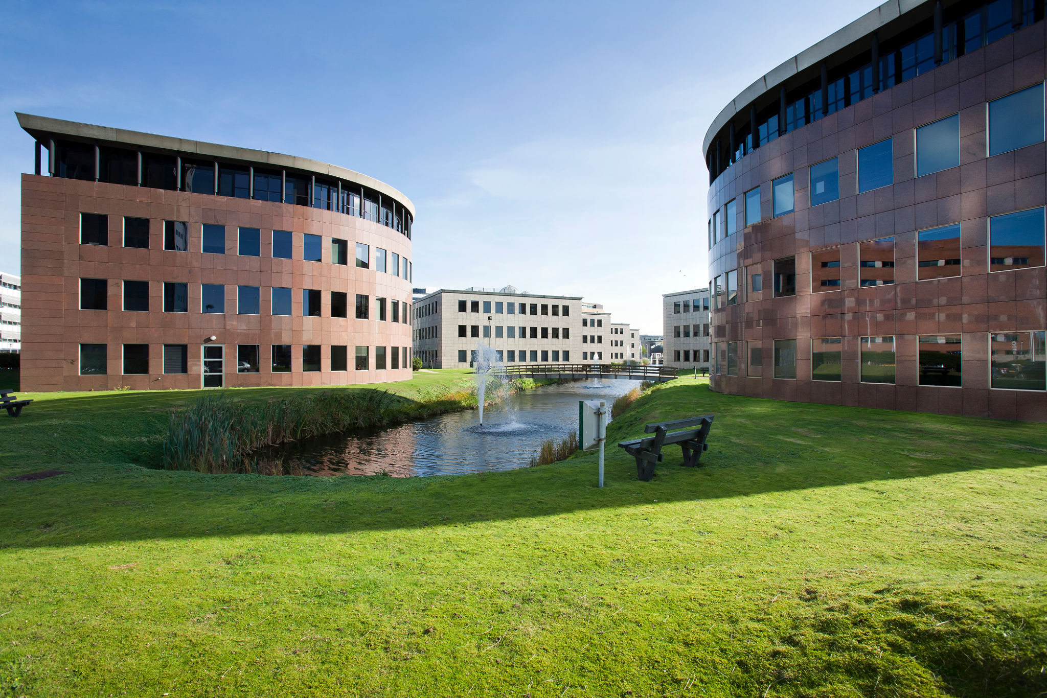 landscaped office park