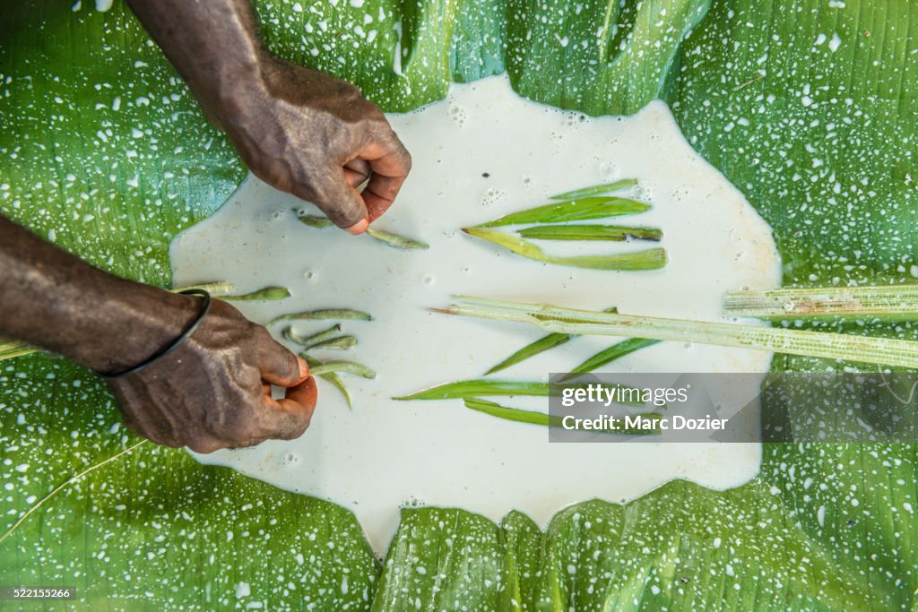 Ceremony preparative in the Tarayu