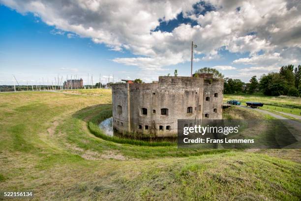 netherlands, muiden, fort called muizenfort - fort bildbanksfoton och bilder