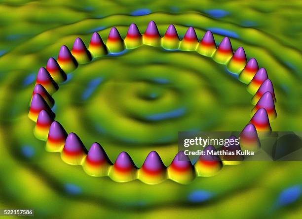 quantum corral - quantum corral stock pictures, royalty-free photos & images