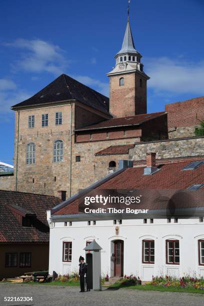 norway, oslo, akershus castle & fortress - akershus fortress stock pictures, royalty-free photos & images