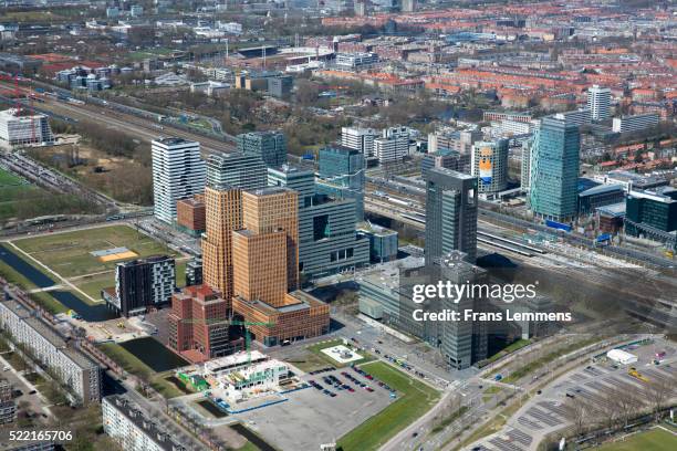 netherlands, amsterdam, financial center zuid-as - amsterdam business stock pictures, royalty-free photos & images