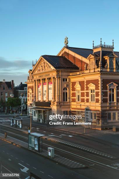 netherlands, amsterdam, music hall called concertgebouw - music hall center stock pictures, royalty-free photos & images