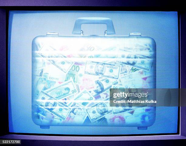 suitcase full of money - hiding money stock pictures, royalty-free photos & images