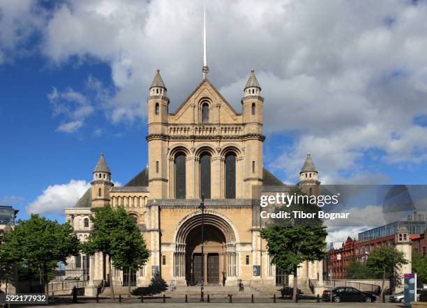 northern ireland, belfast, st anne's cathedral - belfast foto e immagini stock