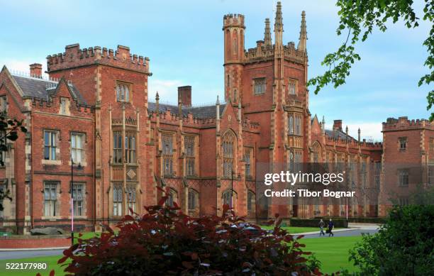 northern ireland, belfast, queen's university - belfast stock pictures, royalty-free photos & images