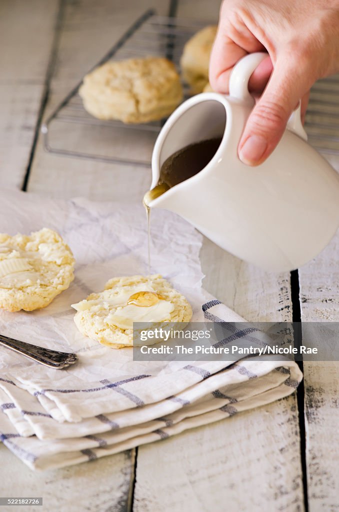 Buttermilk Biscuits with Honey