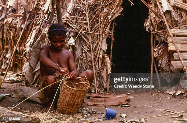 mbuti pygmies in zaire - mbuti photos et images de collection