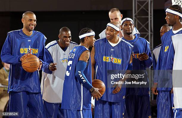 Grant Hill of the Orlando Magic, Antawn Jamison of the Washington Wizards, Allen Iverson of the Philadelphia 76ers, Vince Carter of the New Jersey...