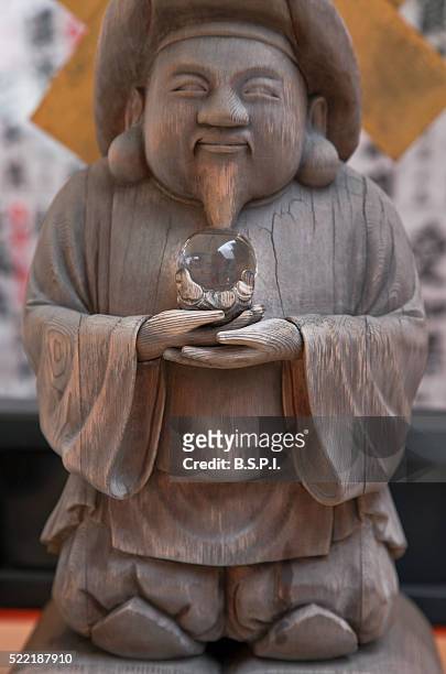 daikoku god of good fortune at kiyomizu-dera temple in kyoto, japan - daikoku ストックフォトと画像