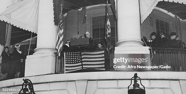 Fdr Fourth Inauguration 168 Inauguration Of President Franklin D Roosevelt Photos & High Res ...