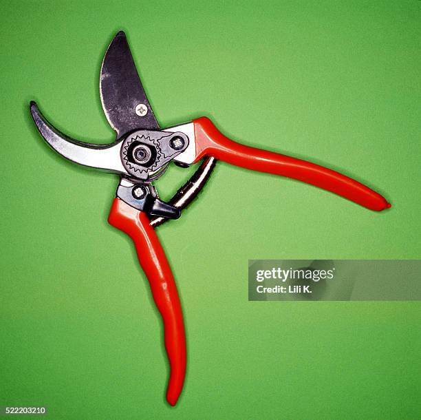 garden shears - snoeischaar stockfoto's en -beelden