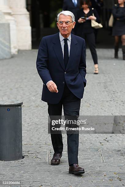 Carlo Rossella attends the 60. David Di Donatello nominees presentation at Palazzo del Quirinale on April 18, 2016 in Rome, Italy.