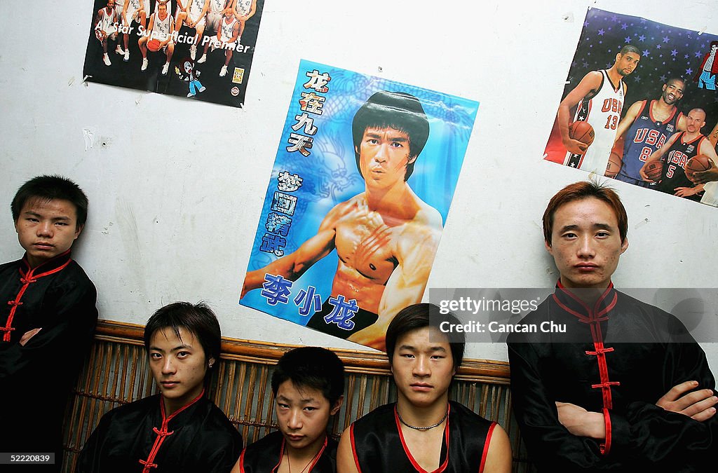 A Kung Fu Team Perform In Foshan Of China