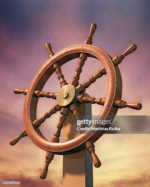 helm of a ship against sky - roder bildbanksfoton och bilder
