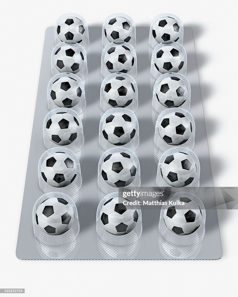 Soccer Balls in Tablet Pack