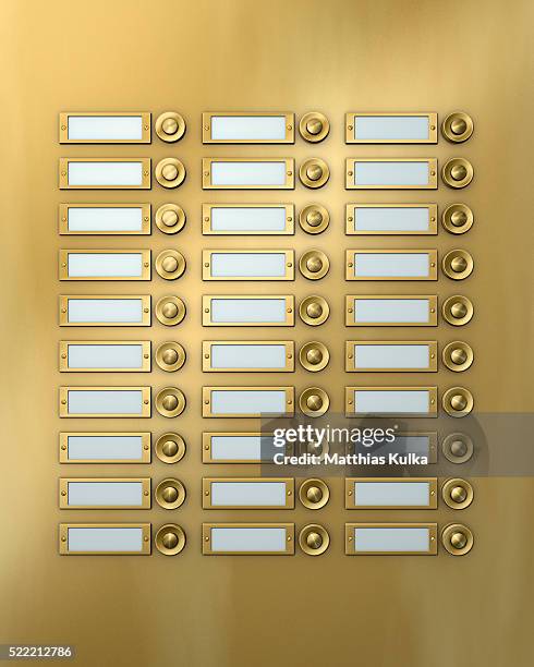buzzers - intercom fotografías e imágenes de stock
